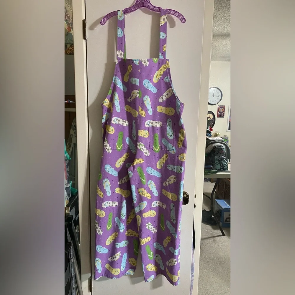 Homemade overalls (L) see pattern back picture for measurements - Picture 2 of 7